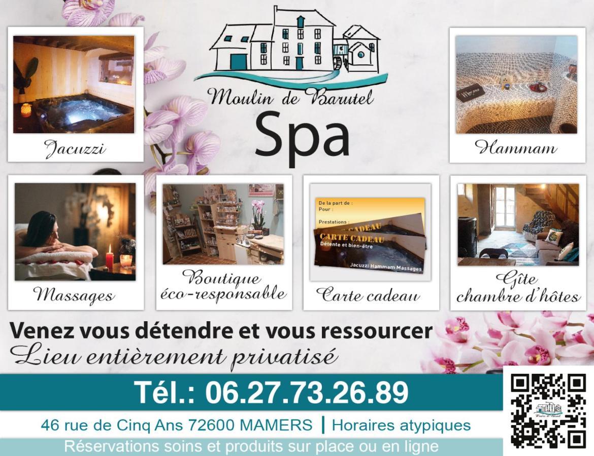 Gîte&Spa Moulin de Barutel Mamers Extérieur photo